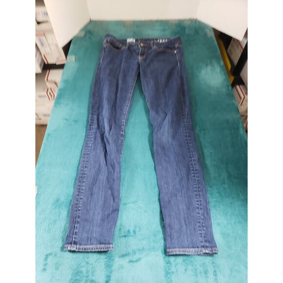 Gap Jeans Size 29 Long Womens Blue Stretch Pants Denim Mid Rise Always Skinny - Picture 1 of 13